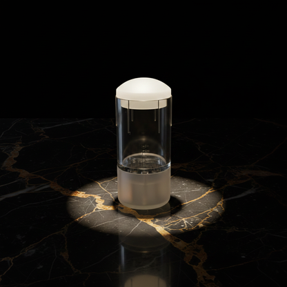 Clear capsule - Dark Marble Studio